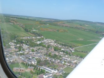 A close aerial view of Fortrose, Black Isle, looking N.