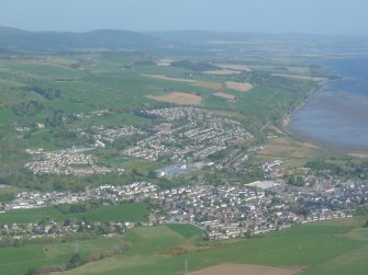 Aerial view of Dingwall, Easter Ross, looking E.