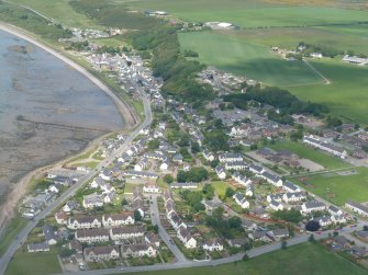 Aerial view of Ardersier, E of Inverness, looking N.