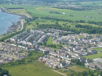 Near aerial view of Invergordon, Easter Ross, looking NW.