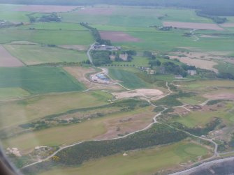 Aerial view of Castle Stuart Golf Course, E of Inverness, looking S.