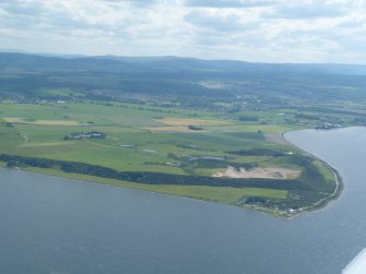 Aerial view of Alturlie Point, E of Inverness, looking S.