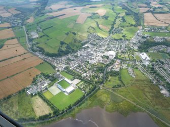 A wider aerial view of Dingwall, Easter Ross, looking W.