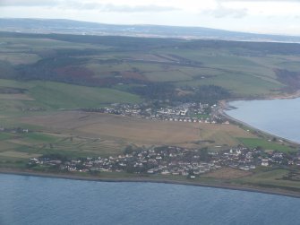 Aerial view of Fortrose and Rosemarkie, Black Isle, looking NE.