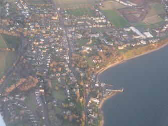 Aerial view of Fortrose, Black Isle, looking E.