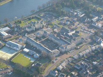Aerial view of the Royal Northern Infirmary, Inverness, looking SE.