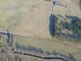 Aerial view of Ruthven Steading near Dores, Inverness-shire, looking NE.