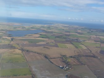 Aerial view of Loch Eye and Hill of Fearn, Tarbat Ness, looking NE.