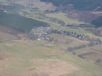 Aerial view of Croftcroy, Farr, S of Inverness, looking NE.