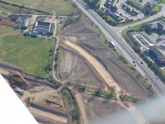 Aerial view of Beechwood Farm, Inshes, Inverness before its demolition, looking SW.