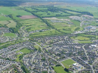 Aerial view of Balloan area of Inverness, looking S.