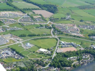 An oblique aerial view of the southern part of Inverness, looking S.