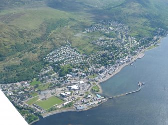 Aerial view of Fort William, looking SW.