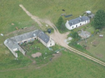 Aerial view of Janefield, Rosemarkie, Black Isle, looking N.