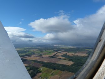 Aerial view of Allangrange and Allanbank, Black Isle,  looking NW towards Tore.