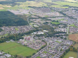 Aerial view of Culloden, Smithton & Westhill, Inverness, looking S.