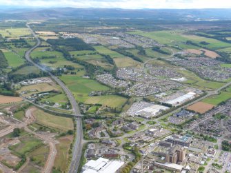 Aerial view of Inshes, Inverness, looking S.