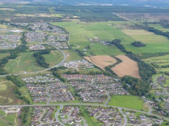 Aerial view of Stevenson Road and Milton of Leys, Inverness, looking SE.
