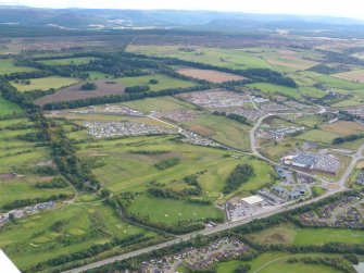 Aerial view of fairways, Inverness, looking S.