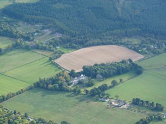 Aerial view of Moniack Castle, Kirkhill, Inverness, looking S.