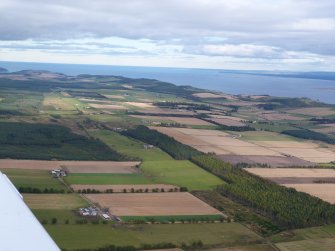 Aerial view of Millbuie, Black Isle, looking E.