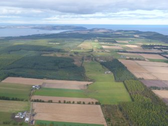 Aerial view of Millbuie, Black Isle, looking NE.