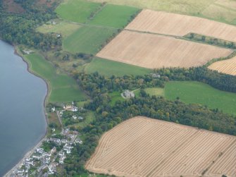 Aerial view of Cromarty House, Cromarty, looking E.