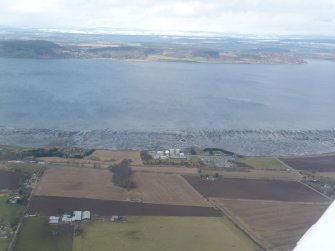 Aerial view of Allanfearn, near Inverness, looking N.