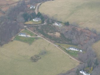 Aerial view of Balnaban modern settlement, Glenurquhart, W of Drumnadrochit, looking NW.