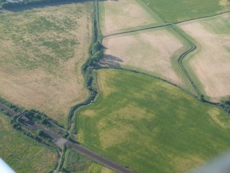 Aerial view of Drumrosach, Ashton Farm Cottages, Inverness, looking NNW.