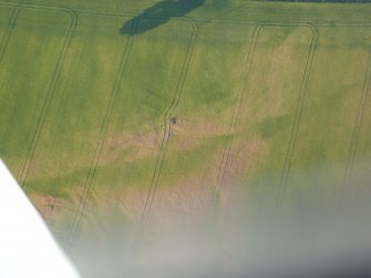 Aerial view of Tarradale holloway cropmark, Muir of Ord, Black Isle, looking W.