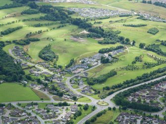 Aerial view of Castle Heather Fairways Golf Course, Inverness, looking SW.