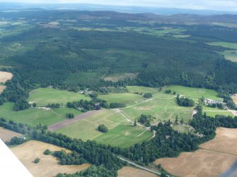 Aerial view of Belladrum, Phoineas and the Aird, near Beauly, looking  SE.