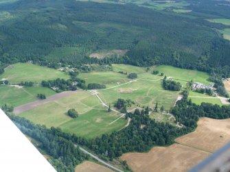 Aerial view of Belladrum, Phoineas and the Aird, near Beauly, looking  SE.