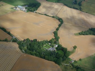 Aerial view of Tarradale House and Mains, Black Isle, looking NE.