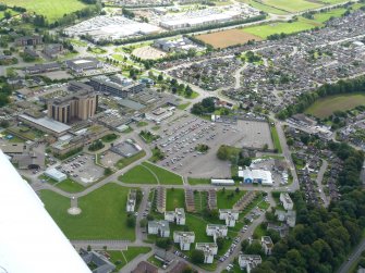Aerial view of Raigmore Hospital, Inverness, looking SE.