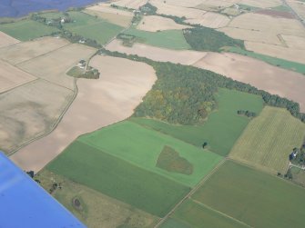 Oblique aerial view of Mulchaich, Ferintosh, Black Isle, looking NNW.