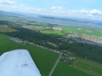 Aerial view of Viewhill, Balloch and Culloden, near Inverness, looking W.