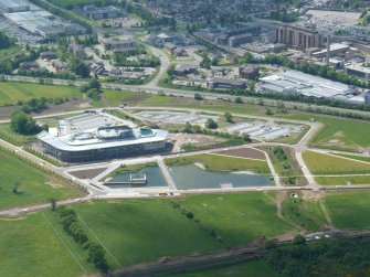 Aerial view of UHI campus, Beechwood, Inverness, looking SSW.