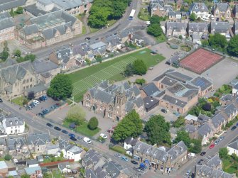 Aerial view of Crown Primary School, Inverness, looking ESE.