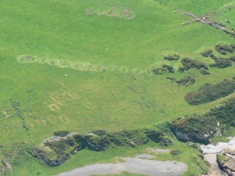 Aerial view of Castlehaven, Tarbat Ness, Easter Ross, looking SE.