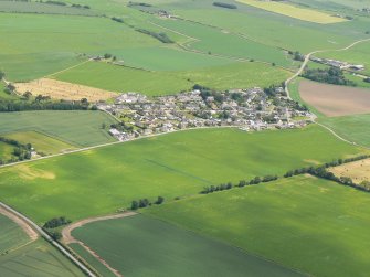 Aerial view of Hill of Fearn village, Easter Ross, looking  E.