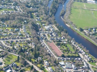 Aerial view of the Lower Drummond area of Inverness, looking S.