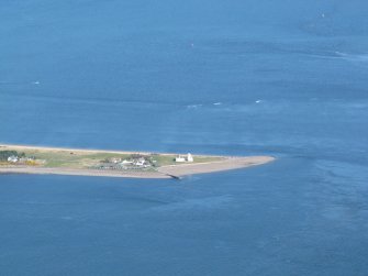 An oblique aerial view of Chanonry Point, Fortrose, Black Isle, looking NE.