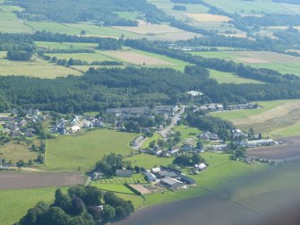 Aerial view of Croy, Inverness-shire, looking S.