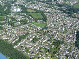 Aerial view of Stratherrick Road, Inverness, looking NE.