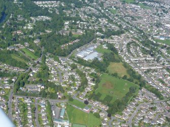 Aerial view of Drummond School, Inverness, looking N.