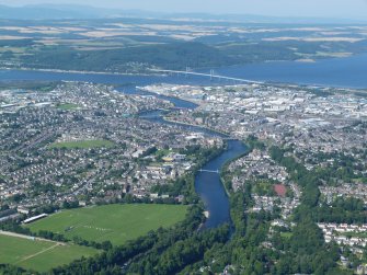 Aerial view of Inverness, looking N.