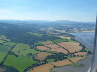 Aerial view of Beauly Firth near Lentran Point, looking W .