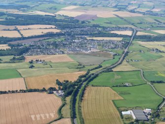 Aerial view of A835 at Kinkell, looking towards Conon Bridge and Maryburgh, looking NW.